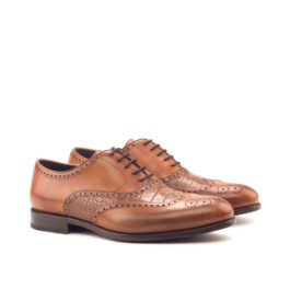 Brogue Leather Shoes Dual Shade
