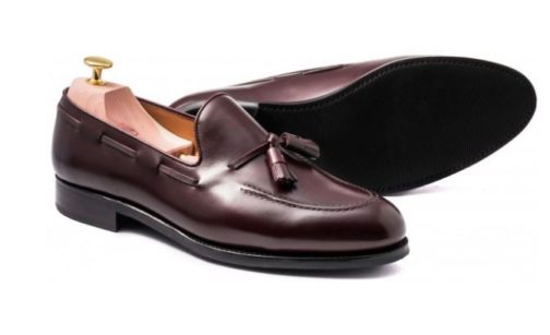 leather loafer shoes