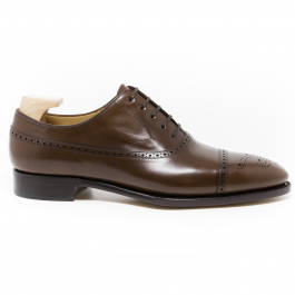 Brown Semi Longwing Leather Shoe