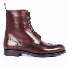 Burgundy Leather boot