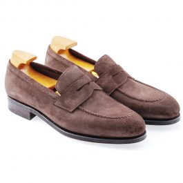 Brown Suede Penny loafer