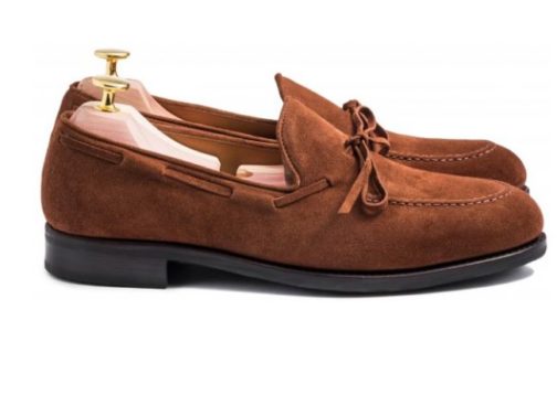 suede leather loafer