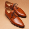 tan leather shoes plain brownmanshoes