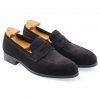 Black Suede Leather Loafer